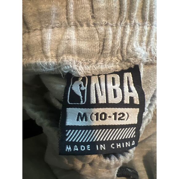 Boys Gray Black NBA Sweatpants with Zip Pockets Size Mecium (10-12) - Picture 7 of 7
